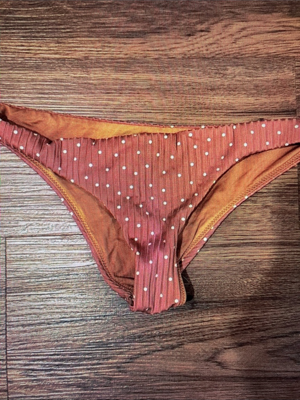 Rip Curl Rusty Orange Polka Dot Bikini Bottoms